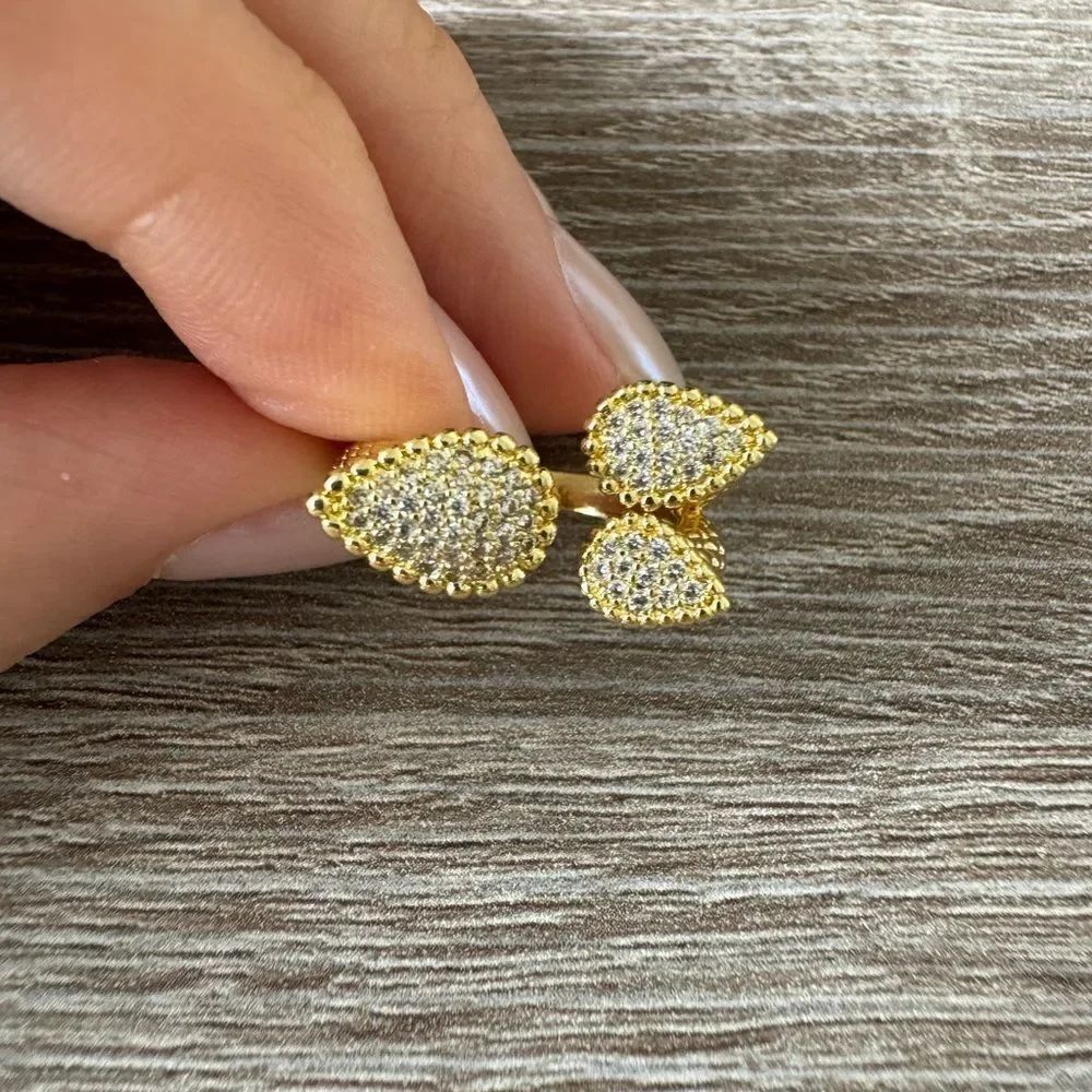 Statement leaf ring N504 - Picture 3 of 4